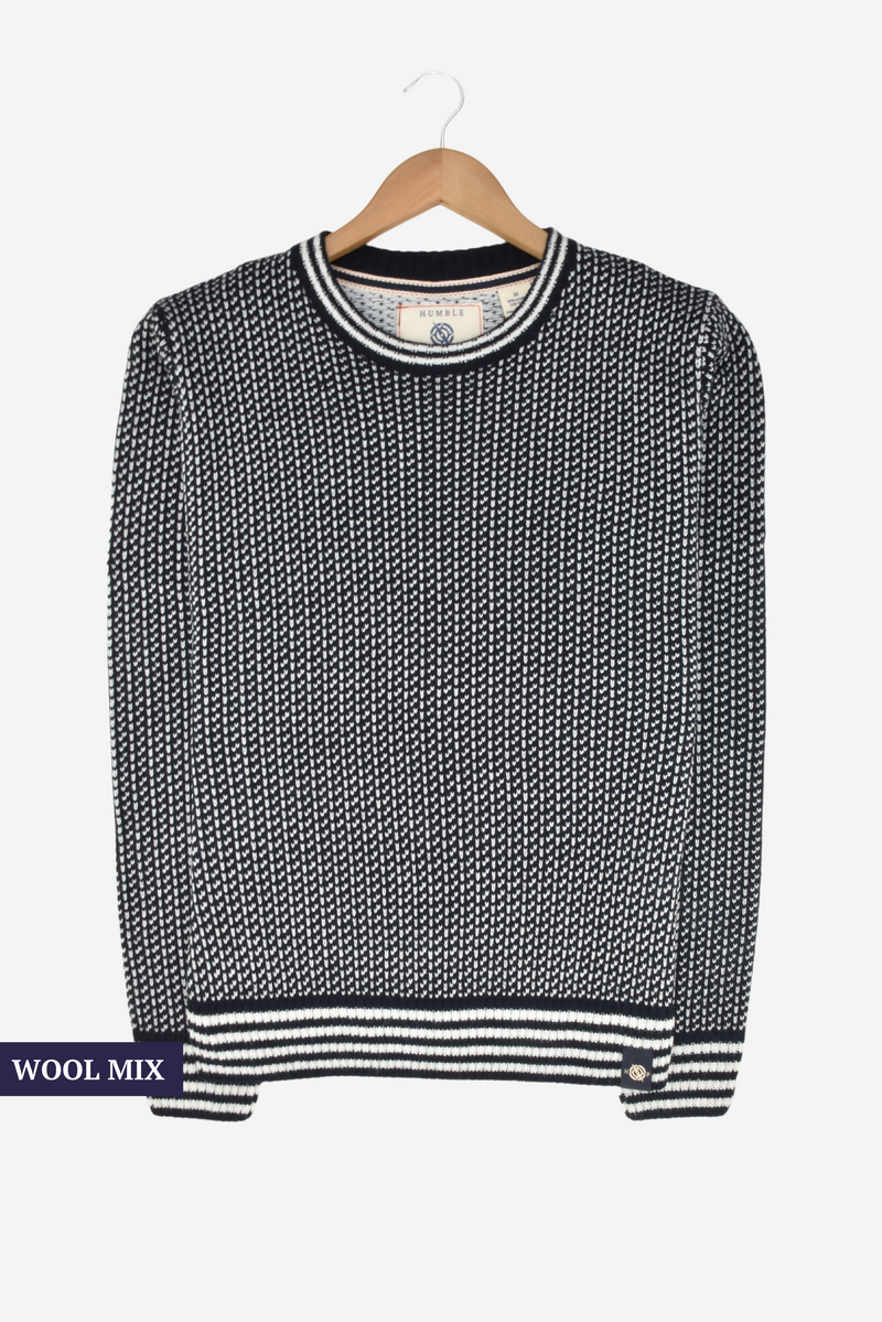 Humble Pioneer - Men's Navy Norwegian Jumper