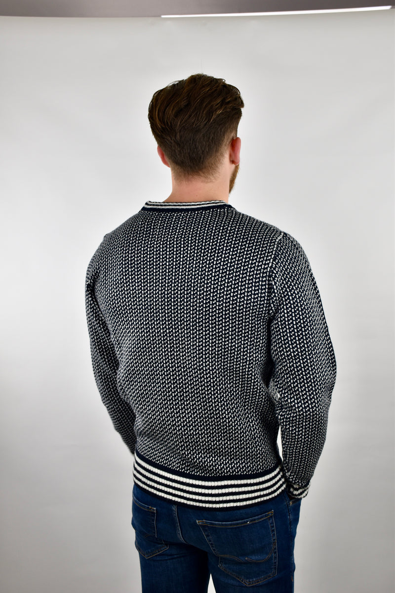 Humble Pioneer - Men's Navy Norwegian Jumper