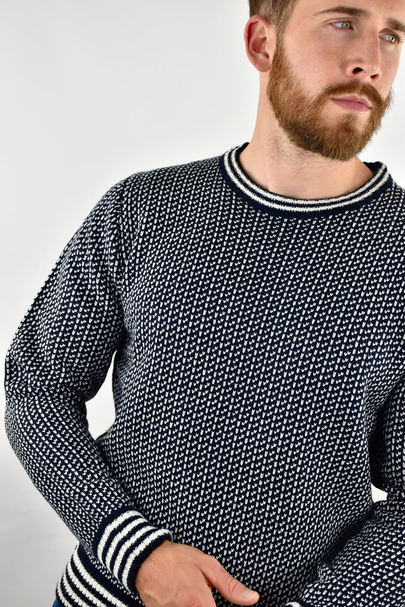 Humble Pioneer - Men's Navy Norwegian Jumper